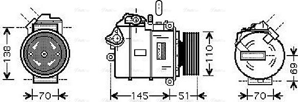 AVA BWAK320 - Compressore, Climatizzatore www.autoricambi360.it