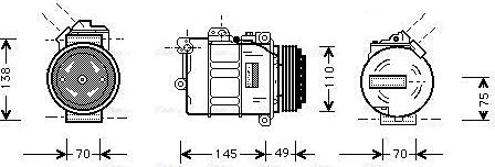 AVA BWAK237 - Compressore, Climatizzatore www.autoricambi360.it