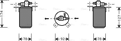 AVA BW D021 - Essiccatore, Climatizzatore www.autoricambi360.it