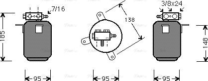AVA BW D028 - Essiccatore, Climatizzatore www.autoricambi360.it