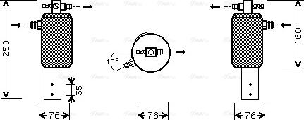 AVA BW D079 - Essiccatore, Climatizzatore www.autoricambi360.it