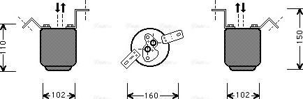 AVA BW D224 - Essiccatore, Climatizzatore www.autoricambi360.it