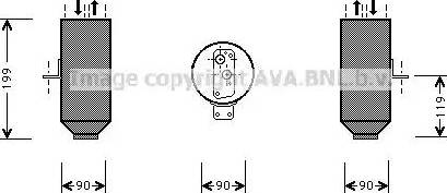 AVA BW D223 - Essiccatore, Climatizzatore www.autoricambi360.it