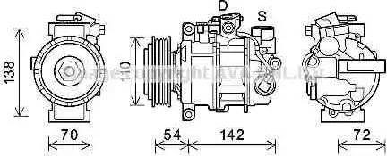 AVA BWK495 - Compressore, Climatizzatore www.autoricambi360.it
