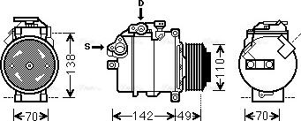 AVA BWK411 - Compressore, Climatizzatore www.autoricambi360.it