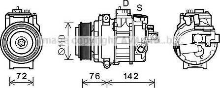 AVA BWK486 - Compressore, Climatizzatore www.autoricambi360.it