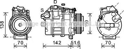 AVA BWK427 - Compressore, Climatizzatore www.autoricambi360.it