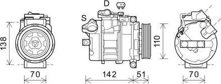 AVA BWK547 - Compressore, Climatizzatore www.autoricambi360.it