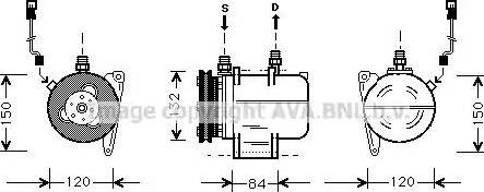 AVA BW K045 - Compressore, Climatizzatore www.autoricambi360.it