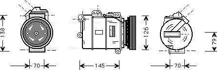AVA BW K064 - Compressore, Climatizzatore www.autoricambi360.it