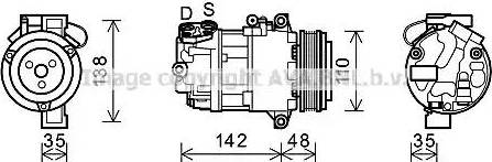 AVA BWK390 - Compressore, Climatizzatore www.autoricambi360.it
