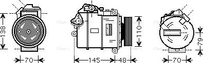 AVA BW K317 - Compressore, Climatizzatore www.autoricambi360.it