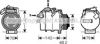 AVA BWK385 - Compressore, Climatizzatore www.autoricambi360.it