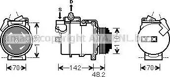 AVA BWK386 - Compressore, Climatizzatore www.autoricambi360.it