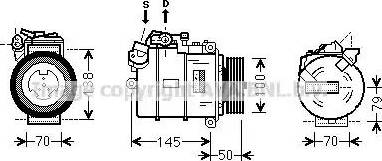 AVA BWK388 - Compressore, Climatizzatore www.autoricambi360.it
