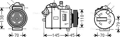 AVA BWK383 - Compressore, Climatizzatore www.autoricambi360.it