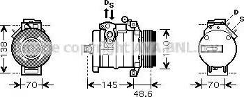 AVA BW K334 - Compressore, Climatizzatore www.autoricambi360.it