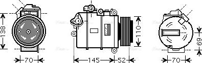 AVA BW K336 - Compressore, Climatizzatore www.autoricambi360.it
