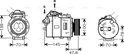 AVA BW K331 - Compressore, Climatizzatore www.autoricambi360.it