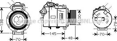 AVA BW K328 - Compressore, Climatizzatore www.autoricambi360.it