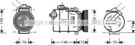 AVA BW K226 - Compressore, Climatizzatore www.autoricambi360.it
