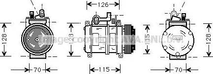 AVA BWK227 - Compressore, Climatizzatore www.autoricambi360.it