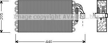 AVA BW V003 - Evaporatore, Climatizzatore www.autoricambi360.it