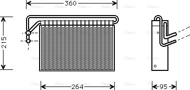 AVA BW V024 - Evaporatore, Climatizzatore www.autoricambi360.it