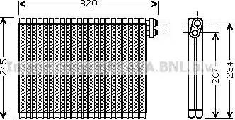 AVA BW V339 - Evaporatore, Climatizzatore www.autoricambi360.it