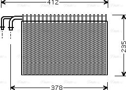 AVA BW V269 - Evaporatore, Climatizzatore www.autoricambi360.it