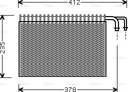 AVA BWV268 - Evaporatore, Climatizzatore www.autoricambi360.it