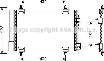 AVA CN5283D - Condensatore, Climatizzatore www.autoricambi360.it