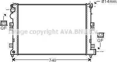 AVA CN 2208 - Radiatore, Raffreddamento motore www.autoricambi360.it