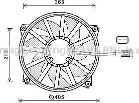 AVA CN7552 - Ventola, Raffreddamento motore www.autoricambi360.it