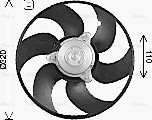 AVA CN7557 - Ventola, Raffreddamento motore www.autoricambi360.it
