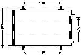 AVA CNA5263D - Condensatore, Climatizzatore www.autoricambi360.it