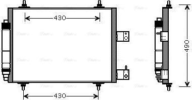 AVA CNA5213D - Condensatore, Climatizzatore www.autoricambi360.it
