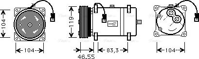 AVA CNAK161 - Compressore, Climatizzatore www.autoricambi360.it