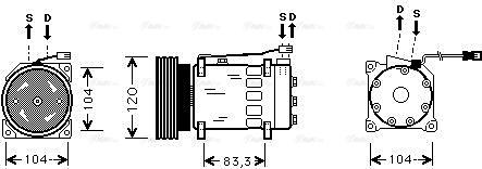 AVA CNAK175 - Compressore, Climatizzatore www.autoricambi360.it