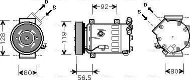 AVA CNAK242 - Compressore, Climatizzatore www.autoricambi360.it