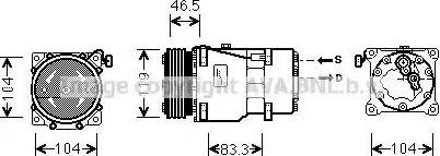 AVA CNK201 - Compressore, Climatizzatore www.autoricambi360.it