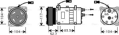 AVA CNAK222 - Compressore, Climatizzatore www.autoricambi360.it