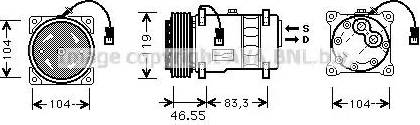 AVA CN K019 - Compressore, Climatizzatore www.autoricambi360.it