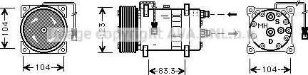 AVA CN K023 - Compressore, Climatizzatore www.autoricambi360.it