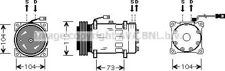 AVA CN K180 - Compressore, Climatizzatore www.autoricambi360.it