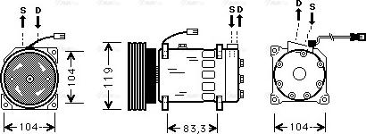 AVA CN K179 - Compressore, Climatizzatore www.autoricambi360.it