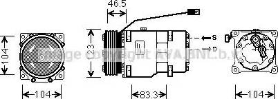 AVA CN K257 - Compressore, Climatizzatore www.autoricambi360.it