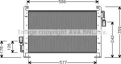 AVA CR 5015 - Condensatore, Climatizzatore www.autoricambi360.it