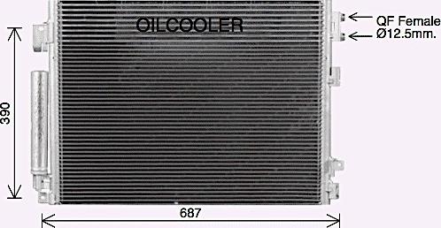 AVA CR5141D - Condensatore, Climatizzatore www.autoricambi360.it