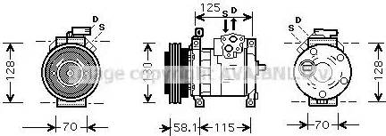 AVA CR K094 - Compressore, Climatizzatore www.autoricambi360.it
